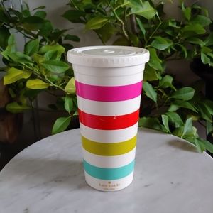 Kate Spade Insulated Thermo Mug Tumbler Stripes
